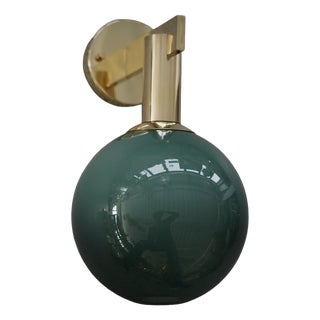 Murano Art Glass and Brass Wall Light, 2000 For Sale