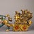 Turquoise Vintage Cloisonne Enamel Horse & Cart Figure – 15.7" Gilt Wealth Sculpture For Sale - Image 8 of 9