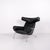 Set of Model EJ100 Ox Chair with Ottoman in Black Leather by Hans J. Wegner for Fredericia, 1960s For Sale - Image 3 of 15