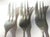 Antique Silver Art Nouveau Forks, Hallmarked, C. 1910, Set of Three For Sale - Image 4 of 9