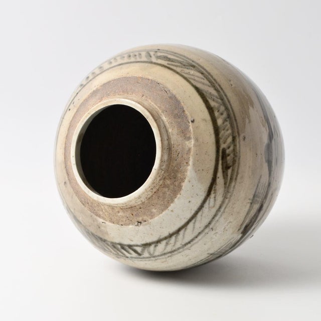 Chinese Pottery Ginger Jar, 1800s For Sale - Image 6 of 7