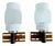 Vintage Scandinavian Teak Glass Sconces, 1960s, Set of 2 For Sale