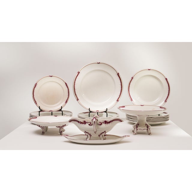 1900 - 1909 France White Porcelain Dinnerware Set For Sale - Image 14 of 18