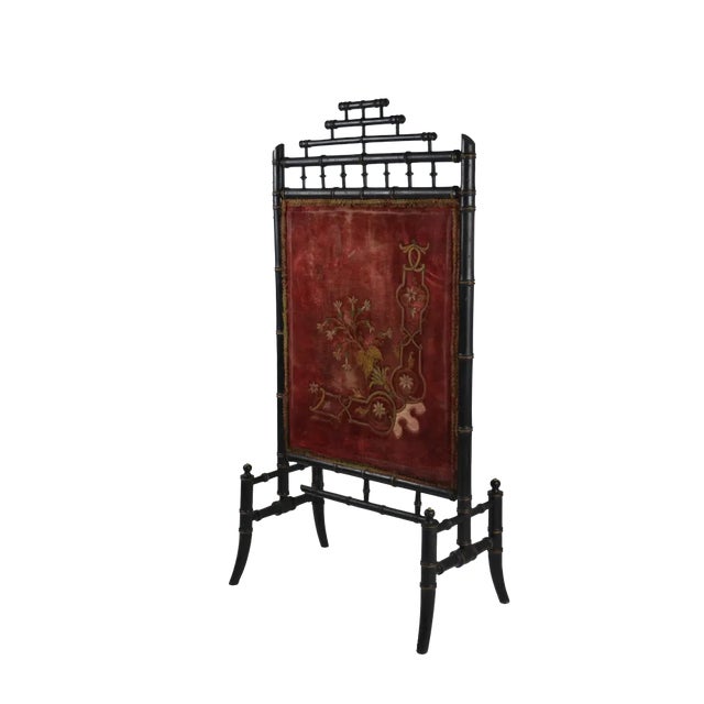 Late 19 Century French Empire Fireplace Screen For Sale