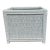 Vintage White Wicker Planter Made in Hong Kong For Sale