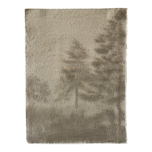 Watercolor Landscape on Raw Canvas by Chelsea Fly For Sale