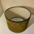 Boho Chic Custom Retro Olive Green Velvet Lampshade For Sale - Image 3 of 4