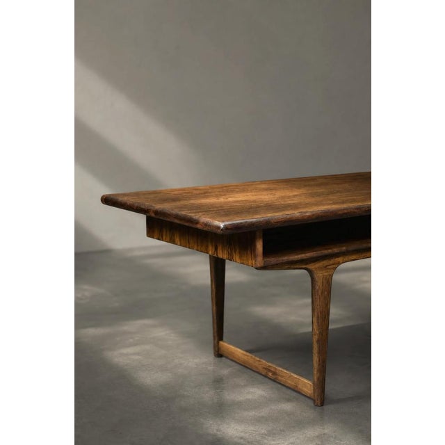 Mid-Century Modern Danish Rosewood Coffee Table with Shelf, 1960s For Sale - Image 4 of 18