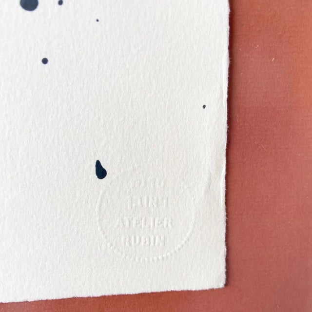 Framed Signed Lithograph “Two Women and a Child” by Reuven Rubin For Sale - Image 9 of 11