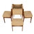 Wood 1970s Set of 4 Danish Modern Dining Chairs Teak Frame Tweed Upholstery Mid Century For Sale - Image 7 of 16