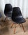 Mid-Century Modern Eames Black Plastic Moulded Contemporary Dining Chairs - Set of 4 For Sale - Image 3 of 11
