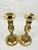 Traditional Vintage Brass Candlesticks-a Pair For Sale - Image 3 of 5