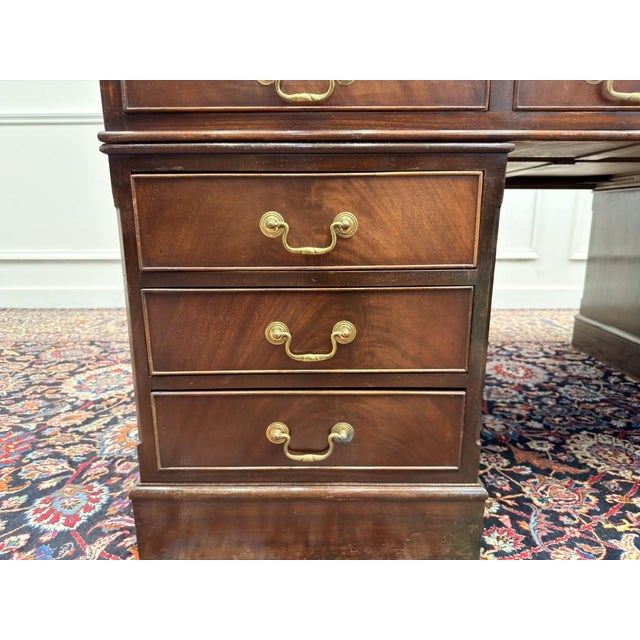 Large English Partnerdesk For Sale - Image 13 of 18