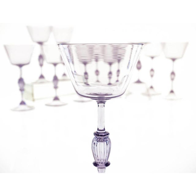 1950s Cyclamen Murano Wine Glass from Cenedese, 1950s, Set of 12 For Sale - Image 5 of 18