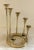Mid-Century Modern Vintage Brass Menorah Candle Holder For Sale - Image 3 of 7