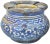 Antique Handmade Moroccan Ceramic Ashtray With Blues For Sale In New York - Image 6 of 10