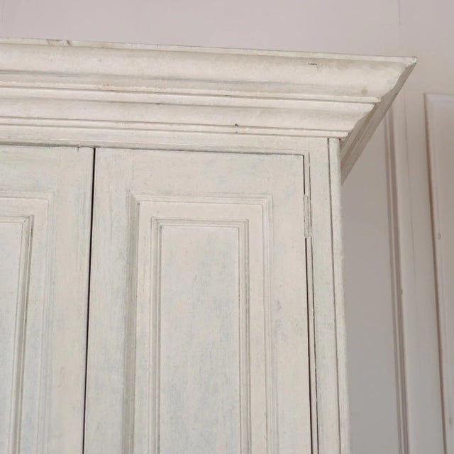 Wood Painted Pine Linen Cupboard, 1890s For Sale - Image 7 of 9