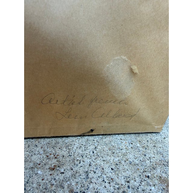 Abstract Mid 20th Century Leon Pierre Collard Oil on Canvas Painting For Sale - Image 3 of 3