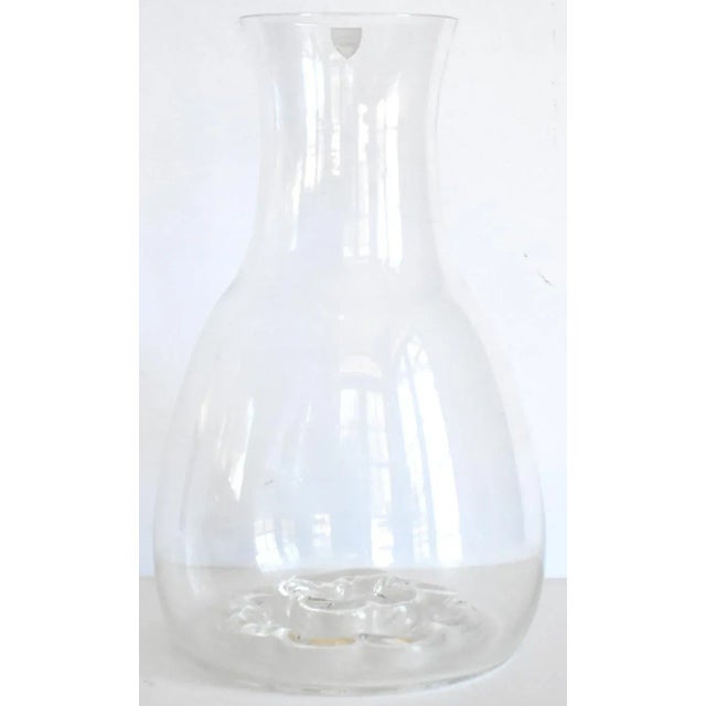 Glass Vintage Orrefors Glass Crystal Carafe For Sale - Image 7 of 9