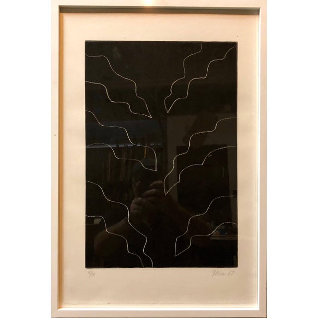 Abstract Bettina Blohm, Untitled Abstract Modernist Signed Aquatint Etching Print Ed. 10 For Sale - Image 3 of 5