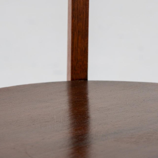 Brown Amsterdam School Side Table, 1920s For Sale - Image 8 of 12