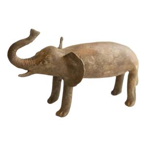Vintage African Elephant Sculpture