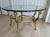 Late 20th Century Spectacular Marge Carson 5-Legged Gilded Iron Cocktail Table With Original 1/2" Beveled Glass For Sale - Image 5 of 10