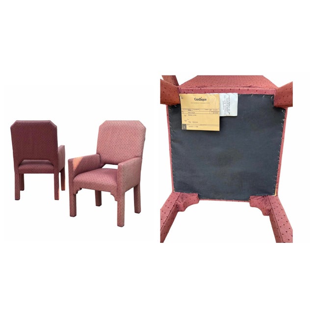 1980s Pair MCM CasaBique Ming Armchairs in Thibaut “Imperial Dragon” For Sale - Image 18 of 18