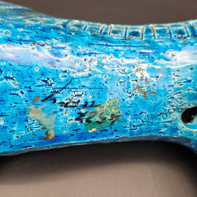 Rimini Blu Ceramic Bull by Aldo Londi for Bitossi, 1960s For Sale - Image 6 of 8