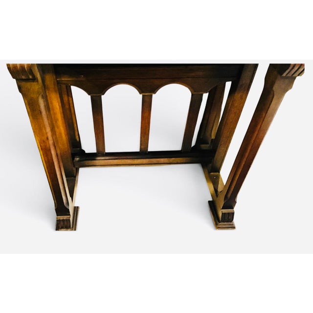 Spanish Revival Drop-Front Secretary Desk | Moorish Writing Cabinet | Mediterranean Escritorio c.1930 For Sale - Image 11 of 13
