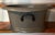 Antique 19th Century French Second Empire Tole Gray Painted Oval Jardiniere Cachepot Planter With Mask Handles For Sale - Image 4 of 18