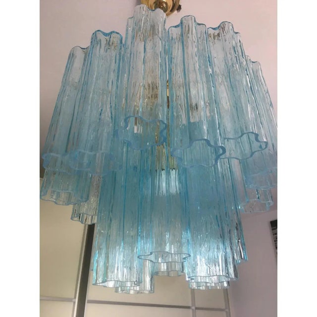 Blue Murano Style Glass Chandelier by Simoeng for Simoeng For Sale - Image 8 of 14