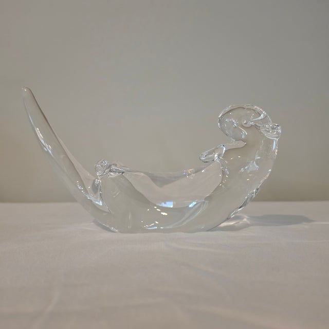 1980s Steuben Crystal Sea Otter Sculpture by James Houston For Sale - Image 14 of 17