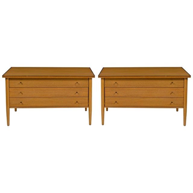 Paul McCobb for Calvin The Irwin Collection 3-Drawer End Tables or Nightstands - A Pair For Sale - Image 10 of 10