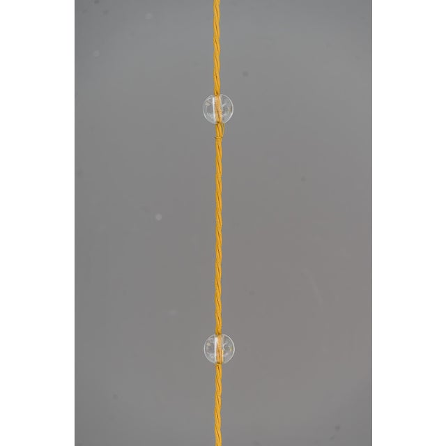 Art Deco Pendants with Opaline Glass Shades, Vienna, 1920s, Set of 2 For Sale - Image 3 of 15