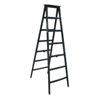 Vintage Fir Wood Ladder, 1960s For Sale