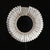 A male necklace from the Asmat Village, Papua New Guinea. Two rows of large polished shells in concentric rows, seamlessly...