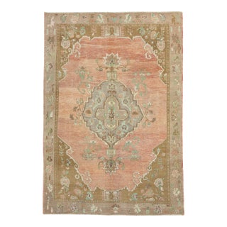 Turkish Vintage Rug 5'1" x 7'5" #17114 For Sale