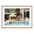 Poolside Party 1970 by Slim Aarons Brown Framed C Print For Sale