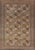 Mid 20th Century Hand-Knotted Vintage Ersari Rug With Gul Design in Brown, Ivory & Almond For Sale - Image 13 of 13