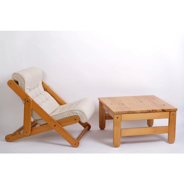 Kontiki Chair and Table in Pine by Gillis Lundgren for Ikea, 1970s, Set of 2 For Sale - Image 15 of 18