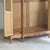 Large Vintage French Wardrobe with Mirrored Door and Lattice Side Doors, 1920s For Sale - Image 17 of 18