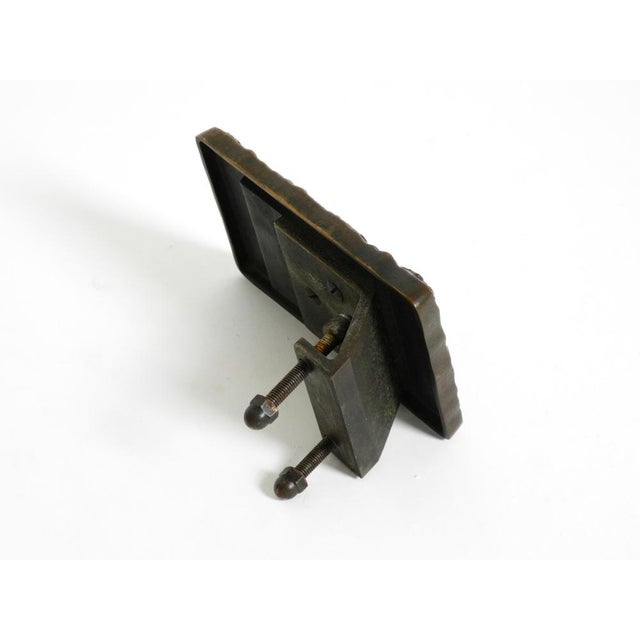 Large Brutalist Bronze Push Handle from Alpan, Germany, 1970s For Sale - Image 9 of 16