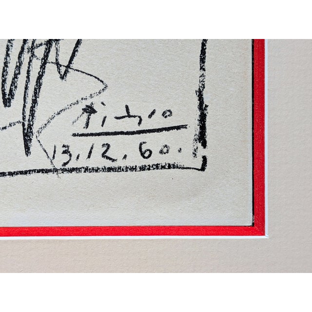 Pablo Picasso, Portrait of Rimbaud, Hand-Signed Lithograph, 1960 For Sale - Image 7 of 8
