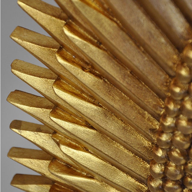 2020s Matthew Izzo Home Rita Gold Leaf Wall Mirror For Sale - Image 5 of 6