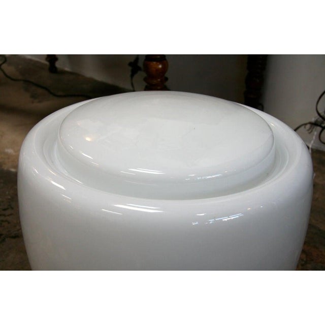 Claudio Salocchi Milk Glass Table Lamp For Sale In Los Angeles - Image 6 of 8