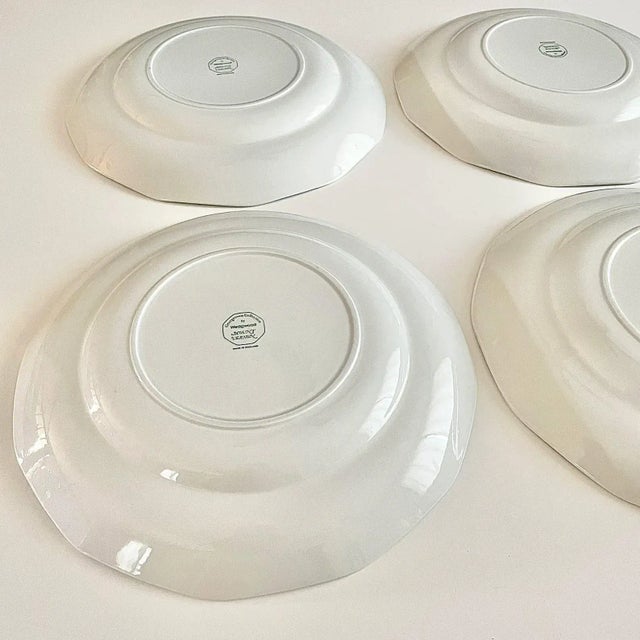 Green 1970s Wedgwood Mount Vernon Green Dinner Plates From the Georgetown Collection- Set of 4 For Sale - Image 8 of 8