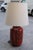 Italian Ceramic Table Lamp in Red by Zaccagini Design, 1960 For Sale - Image 4 of 18