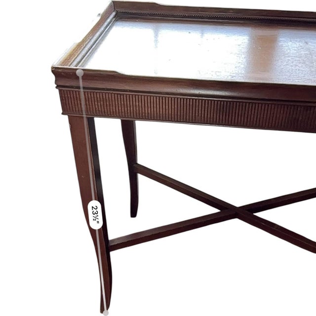 Antique Rectangular Georgian Style Mahogany Occasional Table For Sale - Image 9 of 12