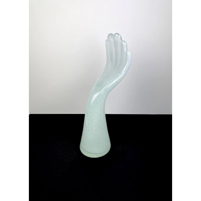 Glass Murano Glass Hand Sculpture by Vistosi, Italy For Sale - Image 7 of 12